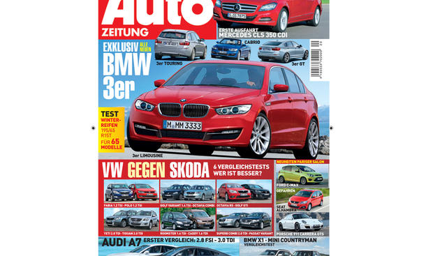 AUTO ZEITUNG Heft 20/2010 - AUTO ZEITUNG Heft 20/2010 Exklusiv: Alle Neuen BMW 3er: 3er Touring, 3er Limousine, Cabrio, 3er GT. Erste Ausfahrt: Mercedes CLS 350 CDI. VW gegen Skoda – 6 Vergleichstests – Wer ist besser? Fabia 1.2 TSI gegen Polo 1.2 TSI, Go AUTO ZEITUNG Heft 20/2010