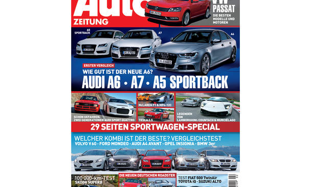AUTO ZEITUNG Heft 02/2011 - AUTO ZEITUNG Heft 02/2011Wie gut ist der neue A6? Erster Vergleich: Audi A6, A7 und A5 Sportback. Große Kaufberatung: VW Passat, die besten Modelle und Motoren. Vergleichstest: Welcher Kombi ist der Beste? Volvo V 60, Ford Mond AUTO ZEITUNG Heft 02/2011