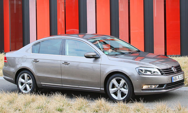 VW Passat im TestDer Passat gefällt mit seinem ausgesprochen guten Federungskomfort VW Passat BlueTDI DSG im Test