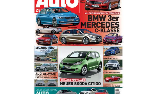 AUTO ZEITUNG 21/2011 - Alle neuen Modelle im Vergleich: BMW 3er und Mercedes C-Klasse. Exklusive Vorstellung: neuer Skoda Citigo. Audi A6 Avant im Vergleichstest mit E-Klasse und Skoda Superb. Außerdem: 80 Jahre Ford in Köln und die Auto Trophy 2011.
Ab AUTO ZEITUNG 21/2011
