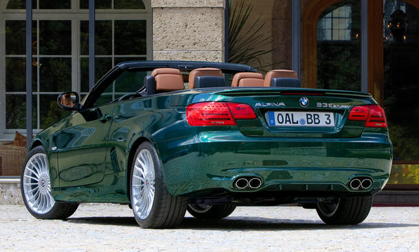 Alpina B3 S Cabrio - Jetzt aber schnell: Der Nachfolger steht in den Startlöchern, aber wer eines der letzten BMW 3er Cabrios im Alpina-Trimm haben möchte, kann derzeit noch Glück haben. Grundpreis: 70.600 Euro Cabrio Katalog 2013 Roadster Ueberblick Deutschland Preise