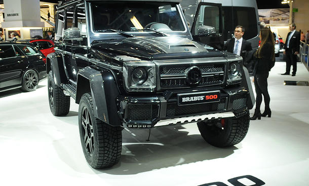 Brabus Mercedes G 500 4x4² - Auch Tuning-Träume können in die Höhe wachsen! Auf der IAA 2015 (17. bis 27. September) ... Brabus Mercedes G 500 4x4² IAA 2015