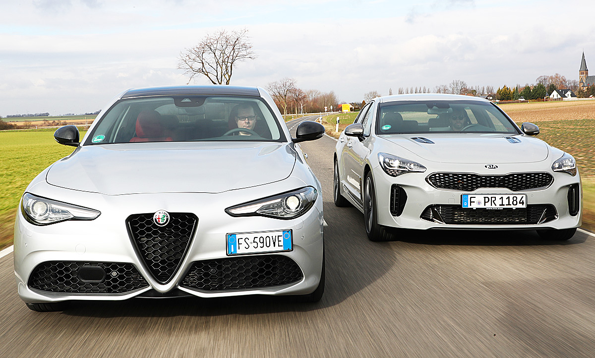 Alfa Romeo Giulia/Kia Stinger: Test