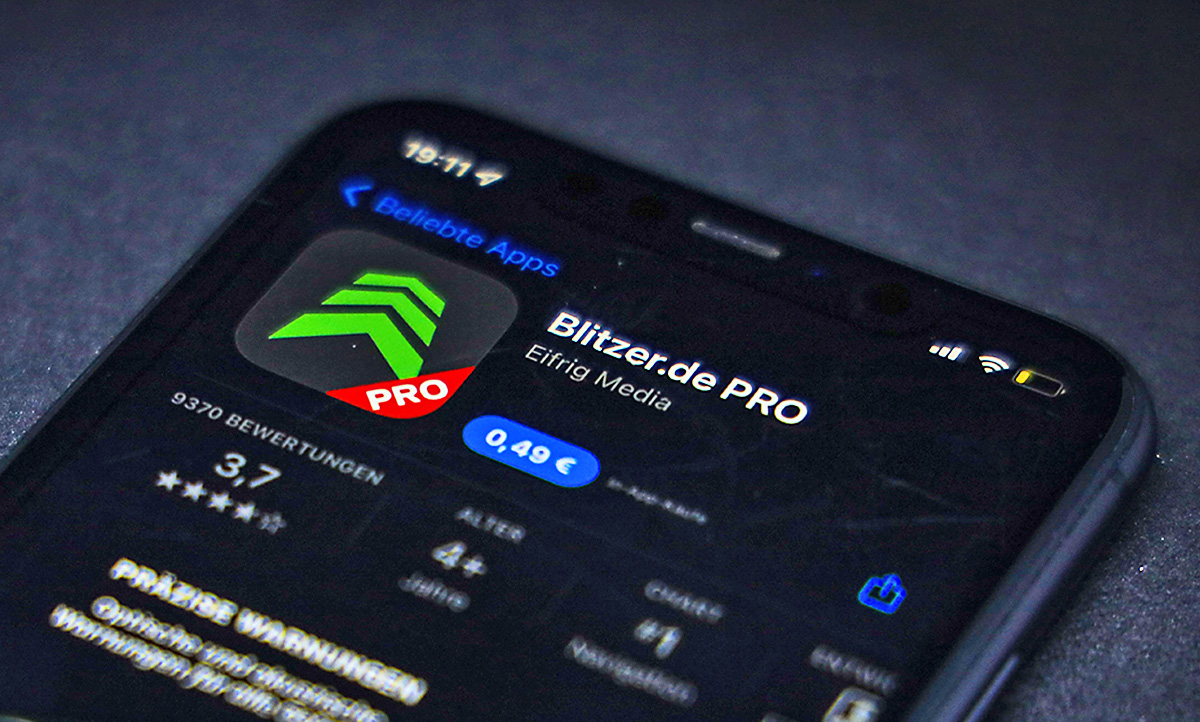 Blitzer-App/Radarwarner verboten: Strafe
