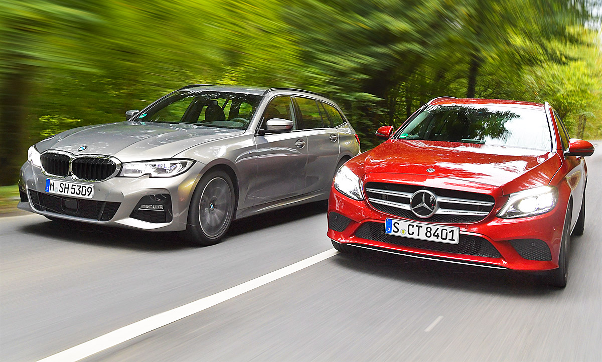 BMW 3er vs.Mercedes C-Klasse im Test: das Mittelklasse-Duell - AUTO BILD