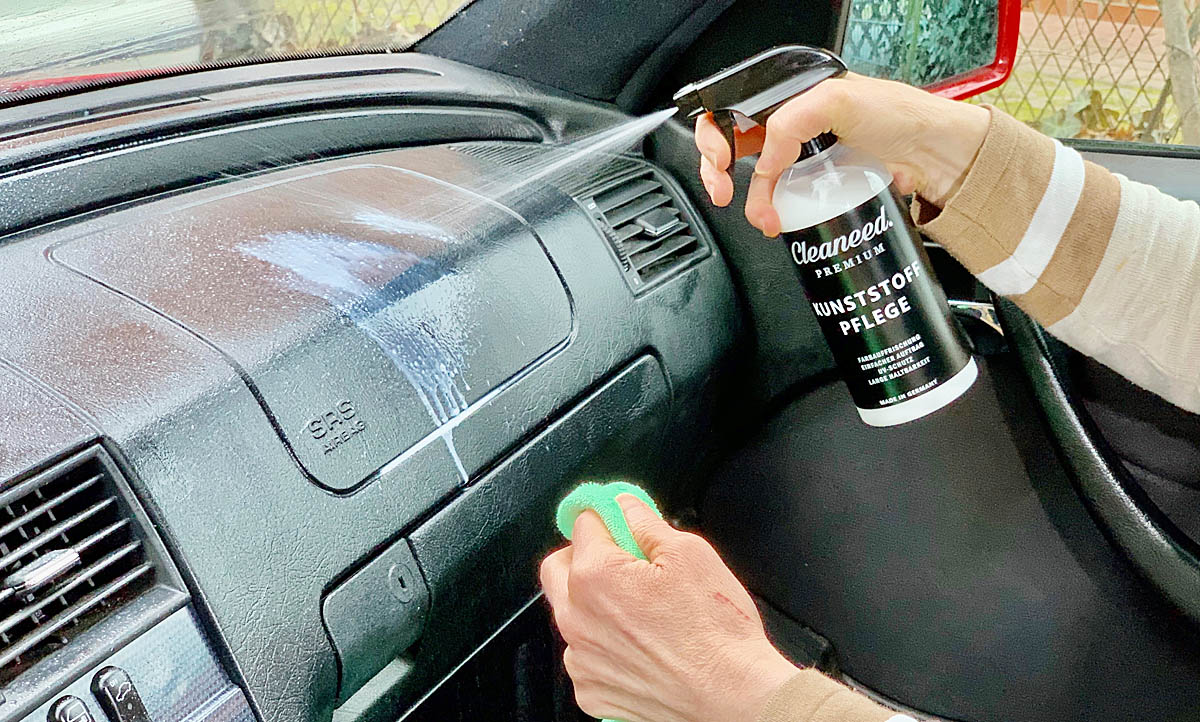 bio-chem Cockpit-Pflege 100 ml Cockpitspray I Auto Innenraum Reiniger mit  schonender Pflege für Leder und Kunststoff I Sorgt für strahlenden Glanz  mit