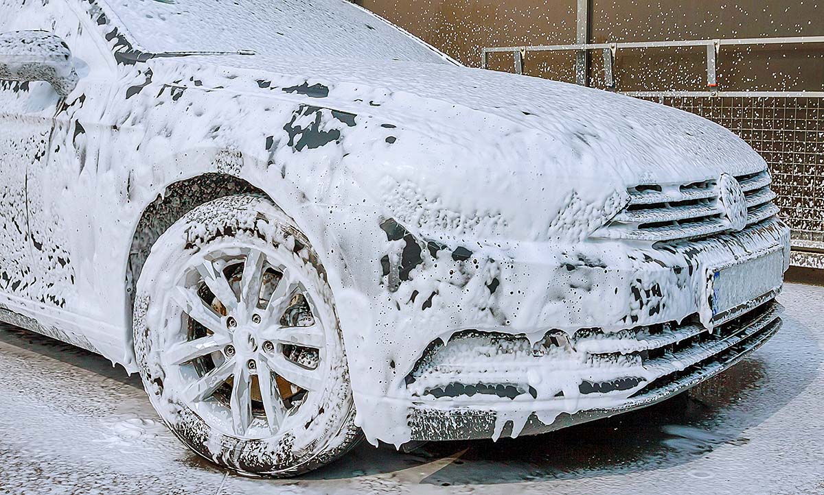 Snow Foam fürs Auto: Anwendung