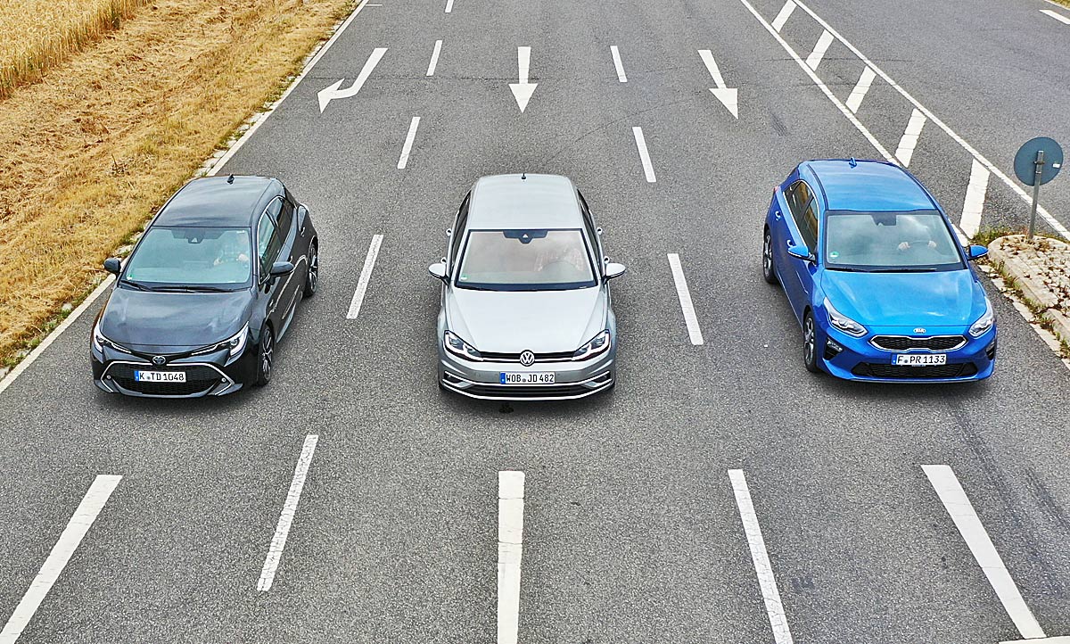 image.title Kia Ceed/Toyota Corolla/VW Golf: Vergleichstest