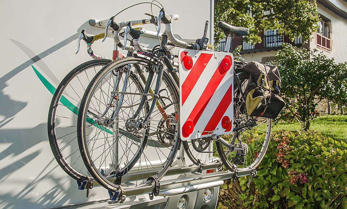 Warntafel Kunststoff Rot-Weiß Rückstrahler Wohnwagen Warntafeln  Fahrradträger