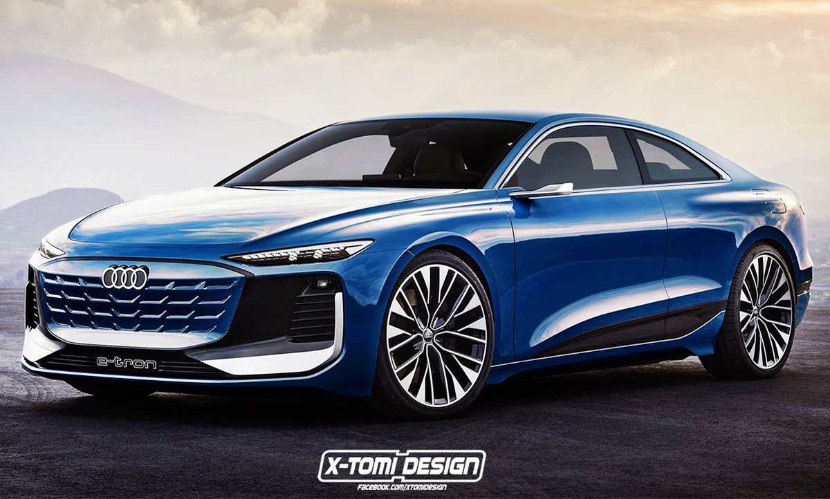 Audi A5 etron Illustration autozeitung.de