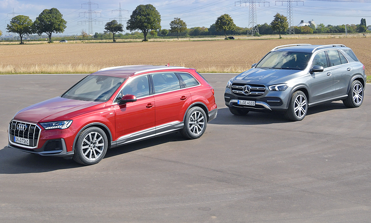 Audi Q7 Facelift/Mercedes GLE Vergleichstest autozeitung.de