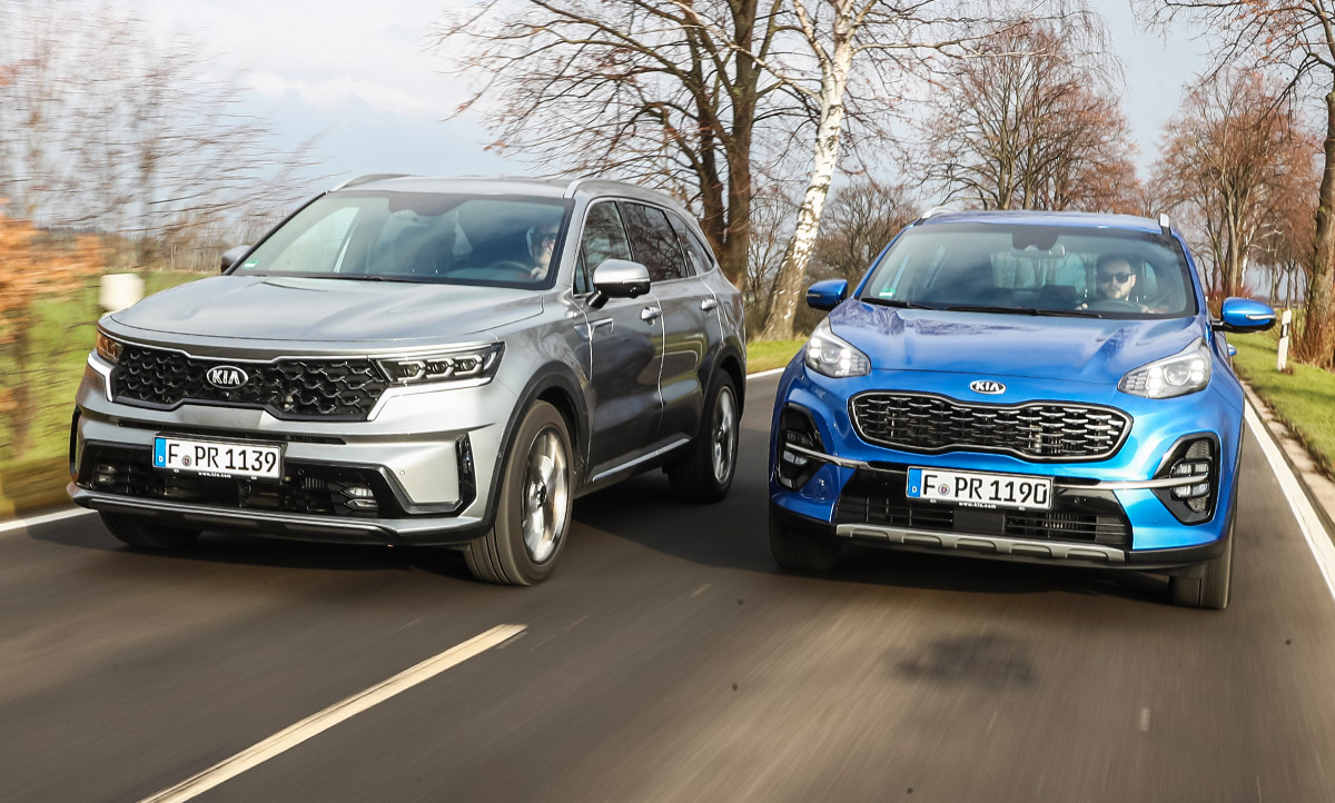 Kia Sorento/Kia Sportage Vergleich autozeitung.de