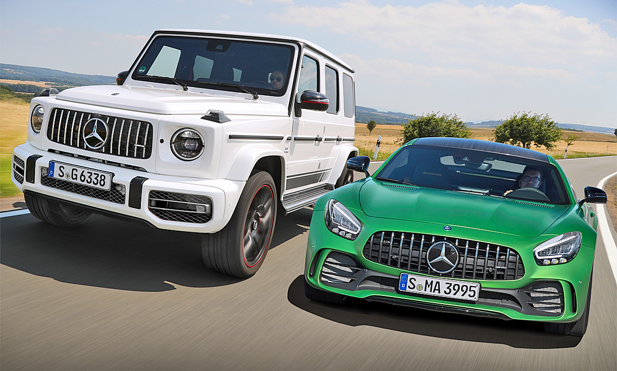 Mercedes Amg Gt R Mercedes Amg G 63 Vergleich Autozeitung De Mercedes Amg Gt R Mercedes Amg G 63 Vergleich Autozeitung De