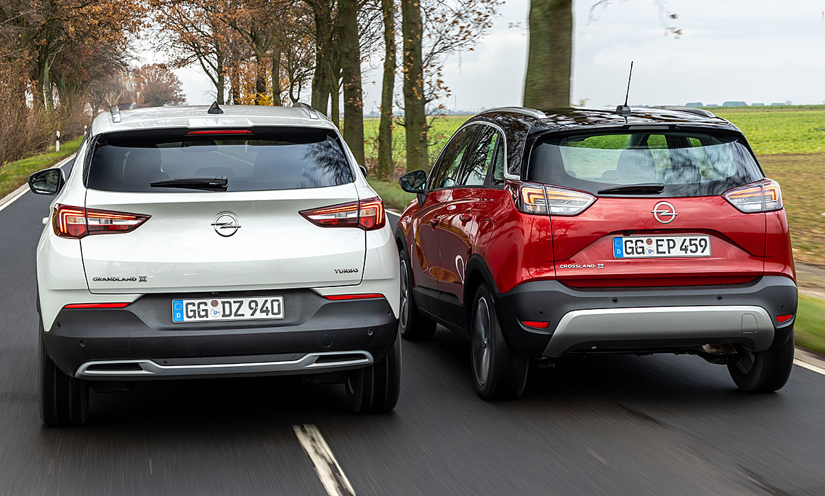 Opel Crossland X/Opel Grandland X: Vergleich