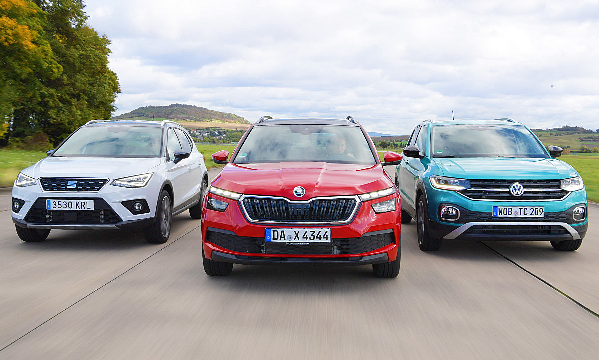 Seat Arona/Skoda Kamiq/VW T-Cross: Vergleichstest