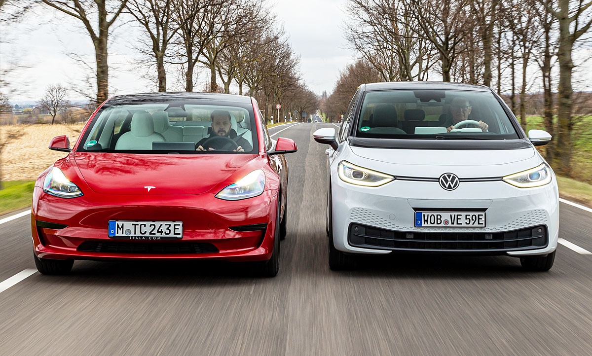 Tesla Model 3/VW ID.3: Vergleichstest