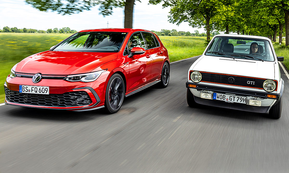 VW Golf 8 GTI/VW Golf 1 GTI: Vergleich