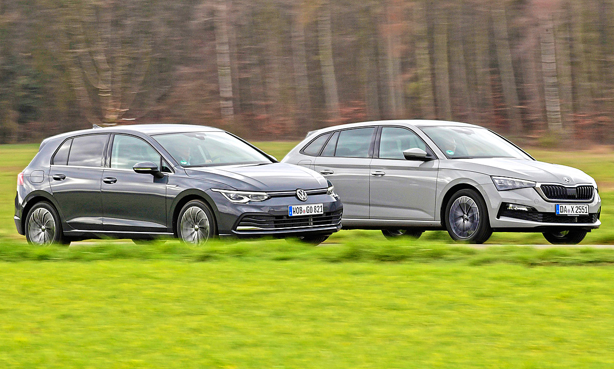 VW Golf/Skoda Scala: Vergleichstest