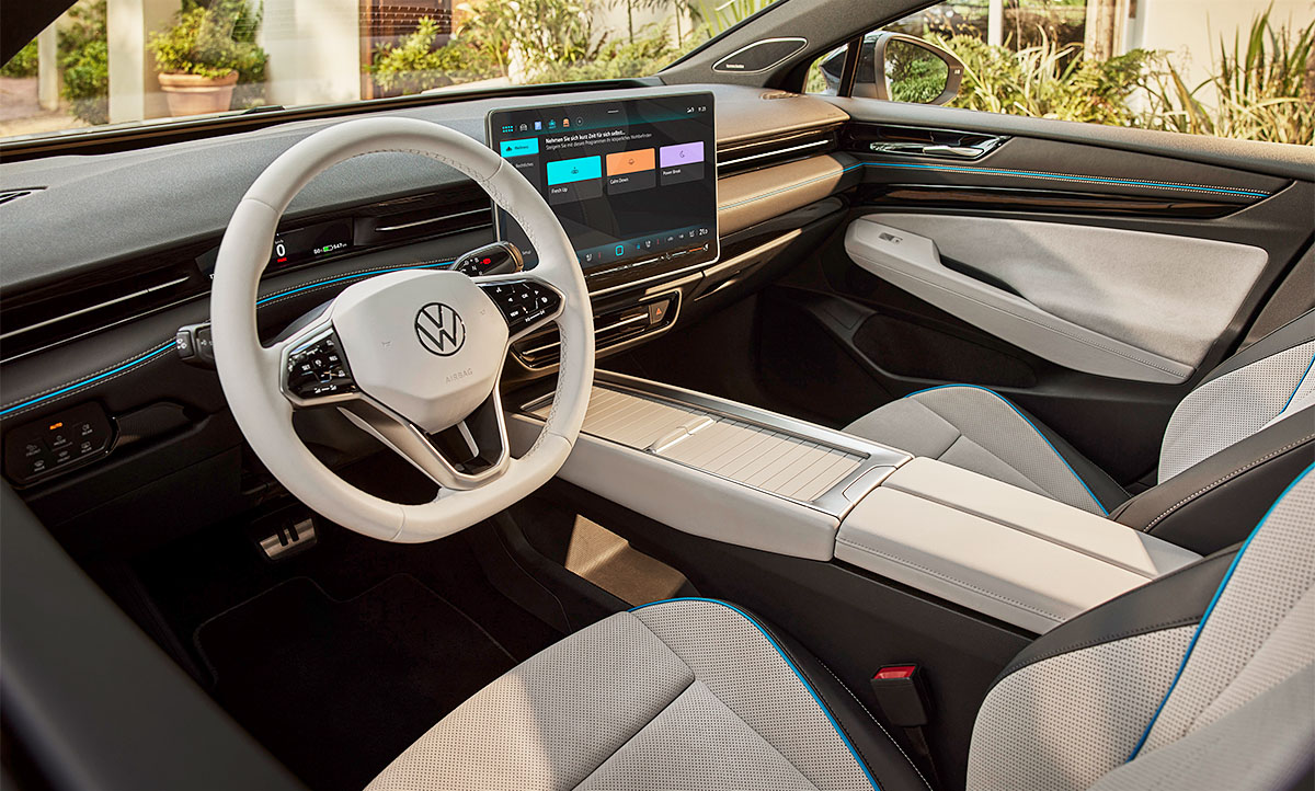 Volkswagen ID.7: Puristisch gestaltetes Interieur bei neuem