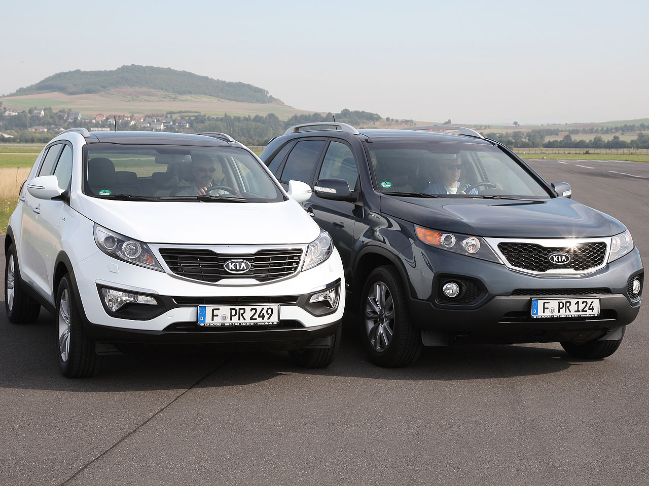 Kia Sorento 2.4 CVVT 4WD und Kia Sportage 2.0 CVVT 4WD im Test