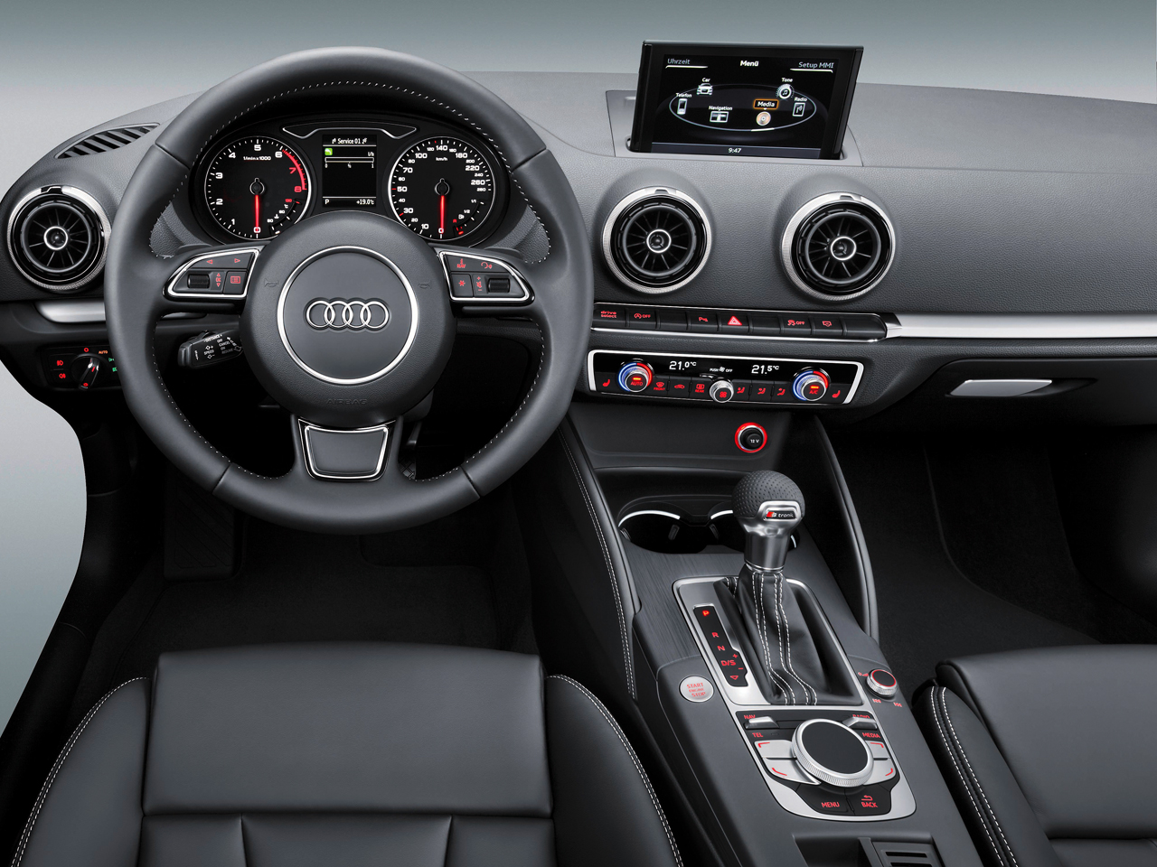 Audi A3 2012 Fotos von Innenraum und MMI von der CES Las Vegas