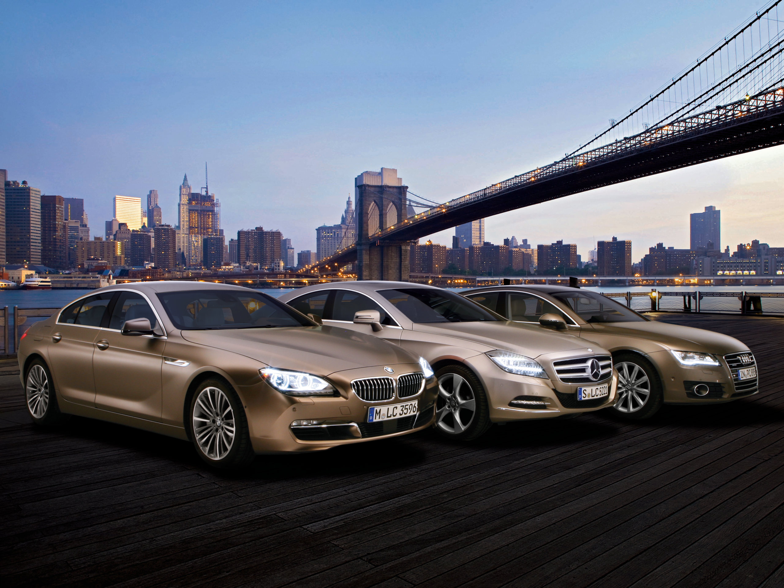 BMW 6er Gran Coupé, Mercedes CLS und Audi A7 Sportback im