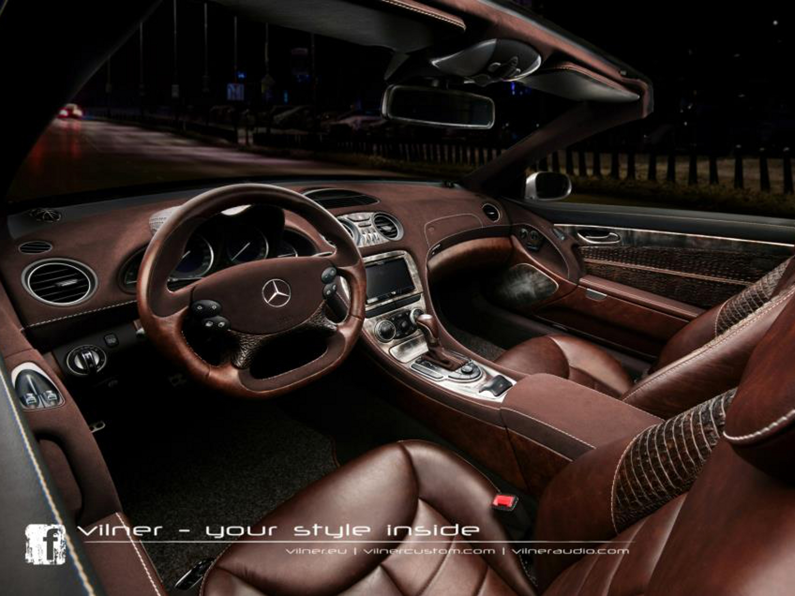 Innenraum-Tuner Vilner zeigt Leder-Interieur für Mercedes SL