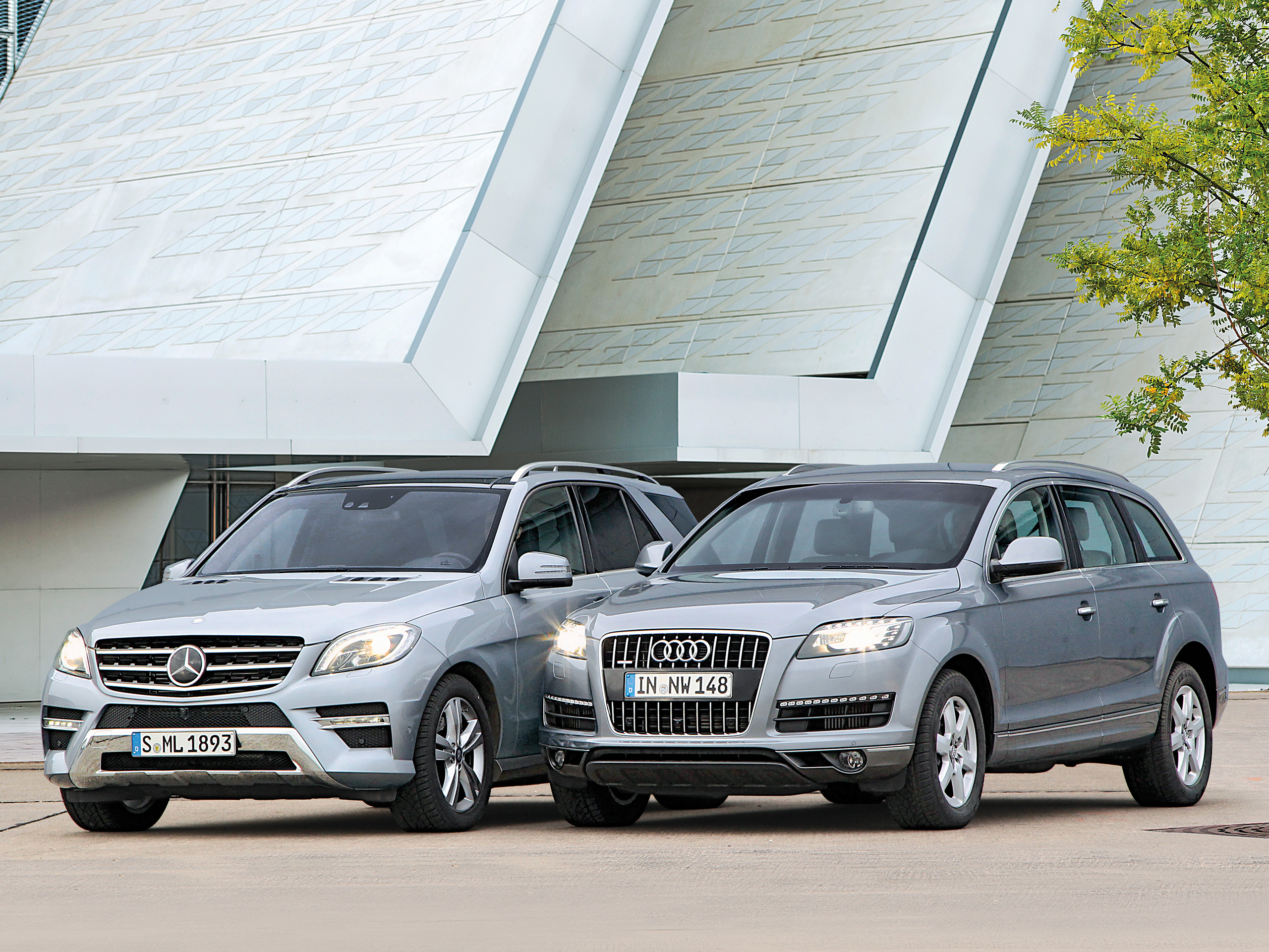 Audi Q7 3.0 TDI quattro vs. Mercedes ML 350 BlueTEC 4matic