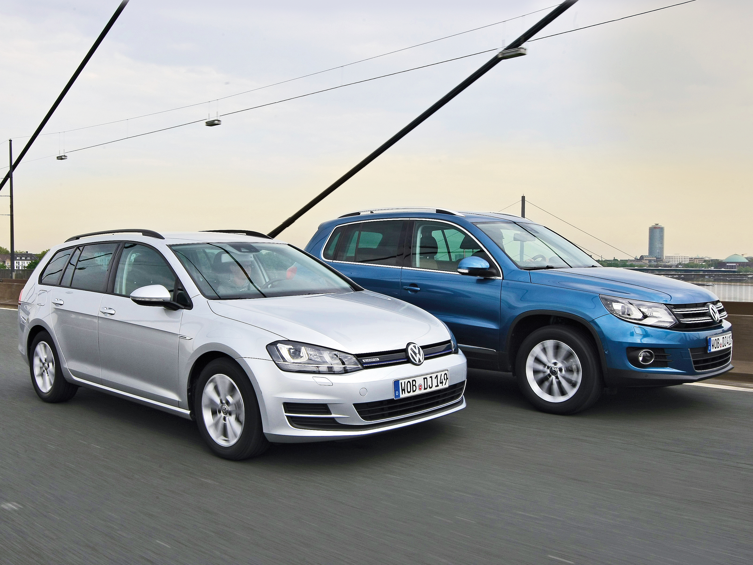 Vergleich der VW-Kompakten: Golf Sportsvan, Variant, Touran, Tiguan