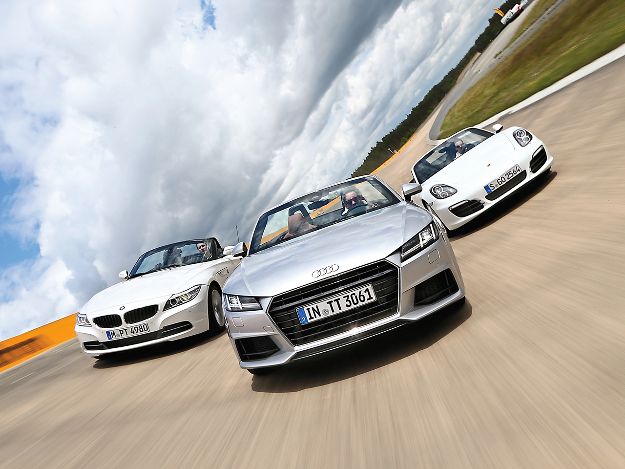 Audi TT vs. BMW Z4 & Porsche Boxster: Roadster-Vergleich