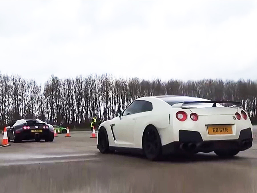 Nissan Gtr 1000hp Vs Bugatti Bugatti Veyron vs. Nissan GT-R: Video | autozeitung.de