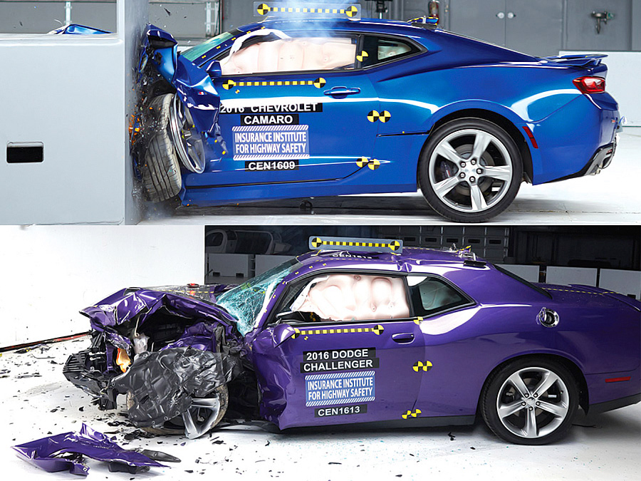  Mustang/Camaro/Challenger/Charger: Crashtest |  autozeitung.de