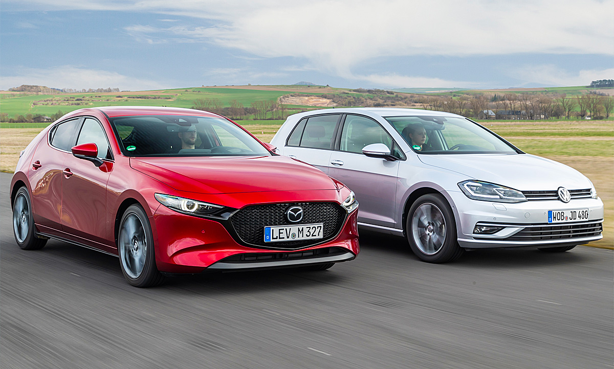 Mazda 3/VW Golf: Test