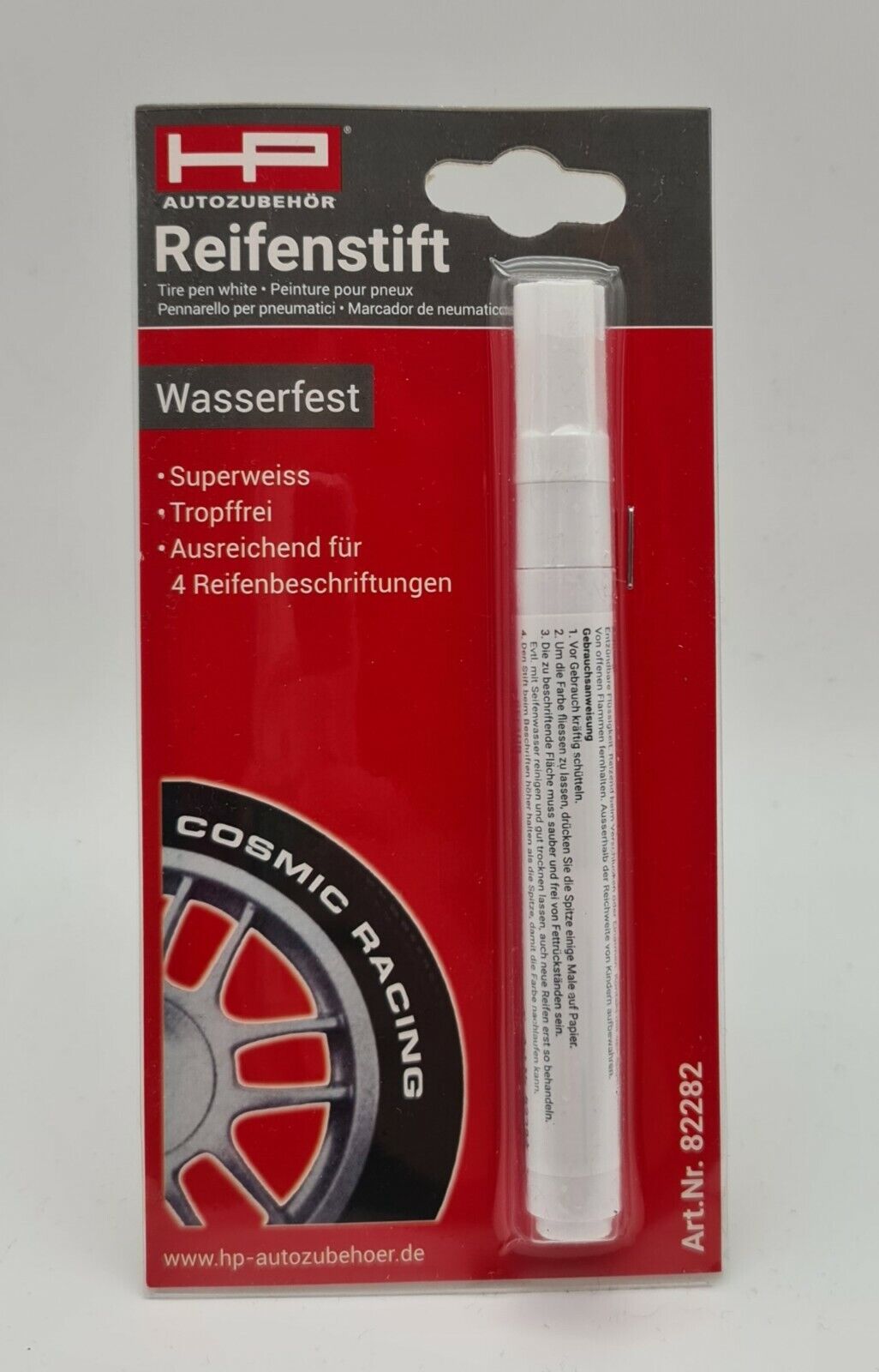 HP Autozubehör Reifenstift, weiß