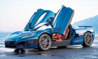 Rimac Nevera (2021); Supersportler; Hypercar; Elektroauto; stehend; Außenansicht; Frontansicht