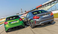 Mercedes-AMG A 45 und BMW M2