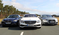 Mercedes E-Klasse vs. Audi A6 und BMW 5er