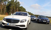 Mercedes E-Klasse vs. Audi A6 und BMW 5er