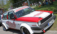 VW Golf 2 mit Breitbau auf dem GTI-Treffen 2016