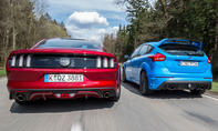 Ford Mustang GT/Ford Focus RS: Vergleich