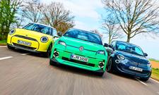 Mini Cooper E/Renault 5/Fiat 500 Elektro