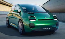 Renault Twingo E-Tech Electric (2026) von schräg vorne.