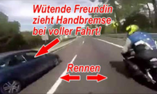 Handbremse ziehen während Fahrt