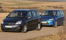 Vergleichstest Kompakt-Vans: Ford C-MAX 2.0 TDCi und Opel Zafira 1.7 CDTI