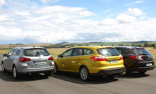 Ford Focus Turnier, Opel Astra Sports Tourer und Renault Mégane Grandtour: Drei Kompakt-Kombis im Vergleichstest
