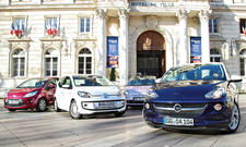 Kleinstwagen-Vergleich 2013: Opel Adam, VW Up!, Fiat 500, Ford Ka