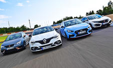 Honda Civic Type R/Hyundai i30 N Performance/Renault Megane R.S./Seat Leon Cupra R