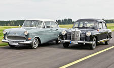 Mercedes 180 Ponton/Opel Olympia Rekord