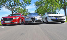 Alfa Romeo Giulia/Mazda6/Peugeot 508