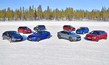 E-Autos & Hybride mit Allrad auf Schnee: Test